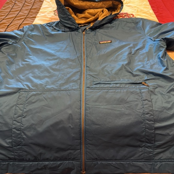 Patagonia Stoss Puffer Jacket Hoodie Full Zip Blue Men’s Size Large - Picture 5 of 10